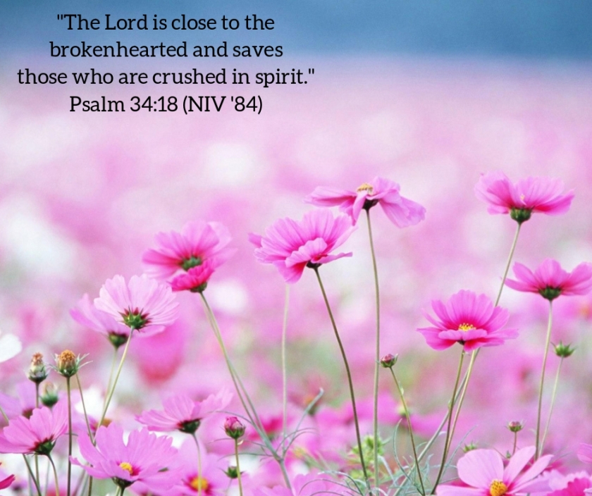 Pic quote Psalm 34 v 18