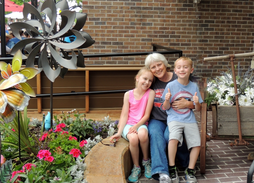 Kids and Gma at Parker Days 2017